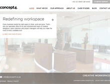 Tablet Screenshot of concept4.co.uk